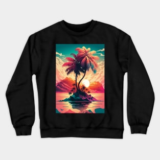 Sunset Palm Crewneck Sweatshirt